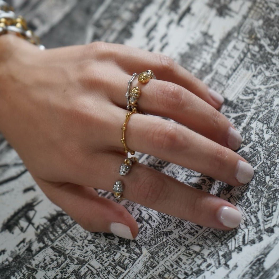 Buy Gold Rosary Ring, Prayer Ring, First Communion Ring, Meditation Ring  Handmade in 14kt Gold Online in India - Etsy